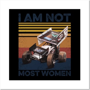 Dirt Track Racing I Am Not Most Women Posters and Art